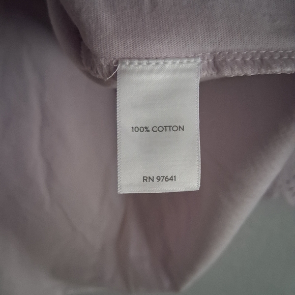 J Jill NWT Pale Orchid 3/4 Sleeve Eyelet Top 100% Cotton 2X - Picture 5 of 6